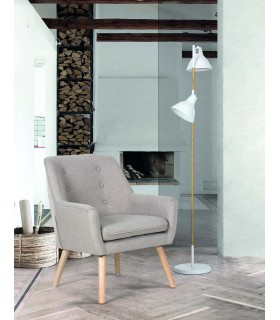 Lámpara de pie, 2 luces orientables, estilo nórdico