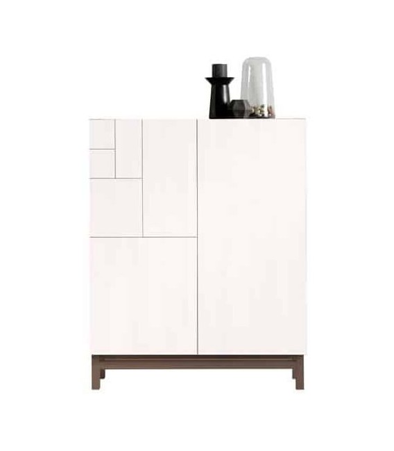 Zapatero melamina blanca gran capacidad