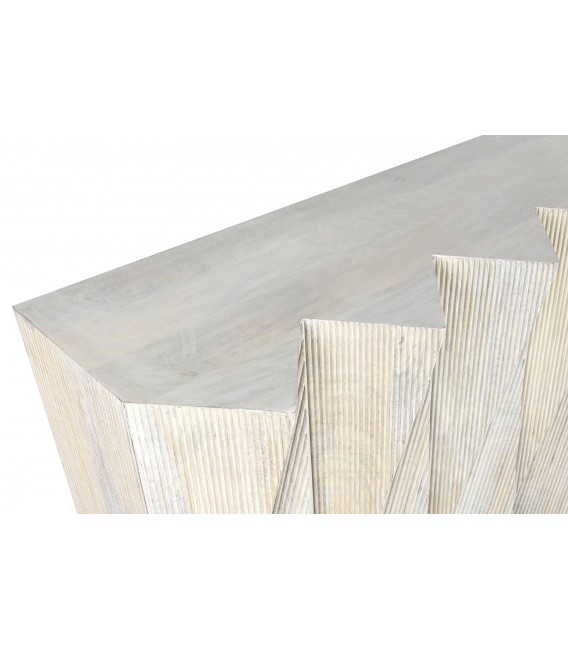 Consola de entrada madera de mango blanqueada