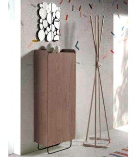 Mueble zapatero para 14 pares zapatos pares melamina nogal