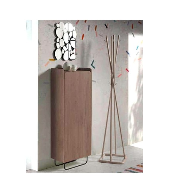 Mueble zapatero para 14 pares zapatos pares melamina nogal