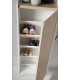 Mueble zapatero para 14 pares zapatos pares melamina nogal
