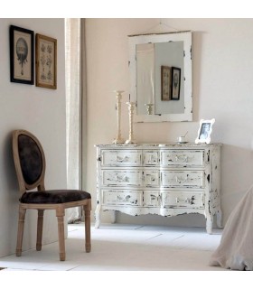 COMODA 120 X 51 X 84 LACEO MADERA BLANCO ROZADO