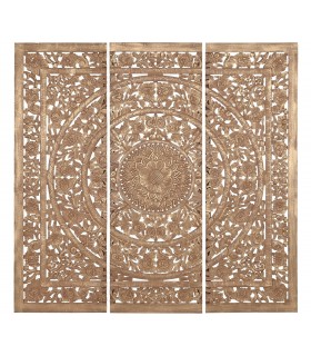 Cabecero para cama de 160/180 o cuadro tríptico. artesanal madera mdf