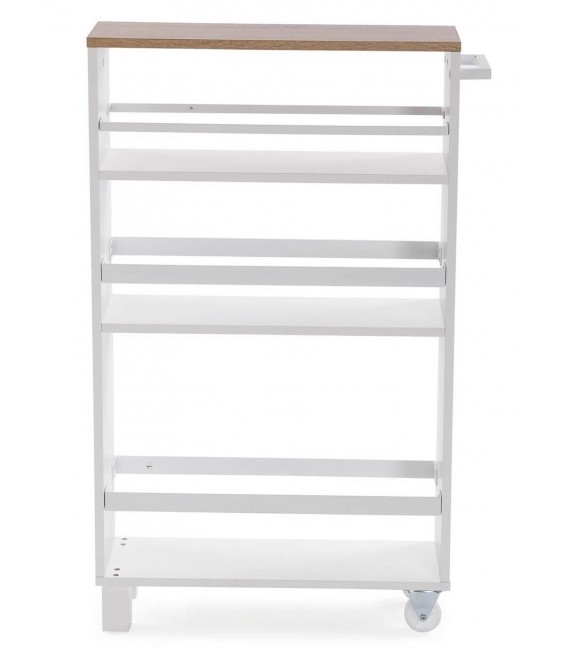 CARRO DE COCINA MDF BLANCO Y ROBLE MDMHOGAR