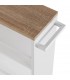 CARRO DE COCINA MDF BLANCO Y ROBLE MDMHOGAR