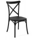 SILLA POLIPROPILENO NEGRO CLASICA MDMHOGAR