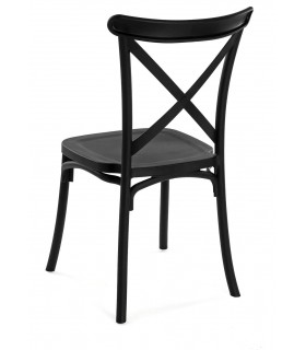 SILLA POLIPROPILENO NEGRO CLASICA MDMHOGAR