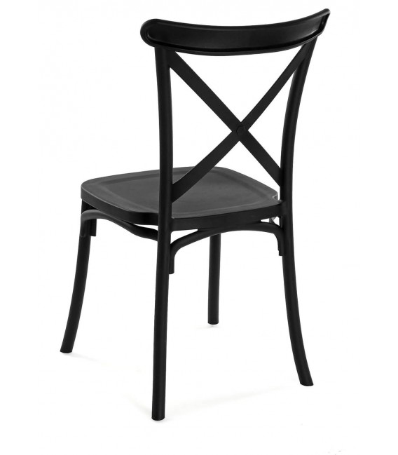 SILLA POLIPROPILENO NEGRO CLASICA MDMHOGAR