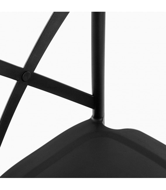 SILLA POLIPROPILENO NEGRO CLASICA MDMHOGAR