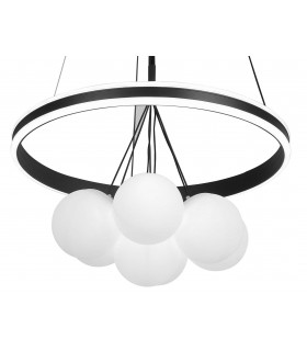 LAMPARA DE TECHO LED INTEGRADO BLANCO Y NEGRO MDMHOGAR