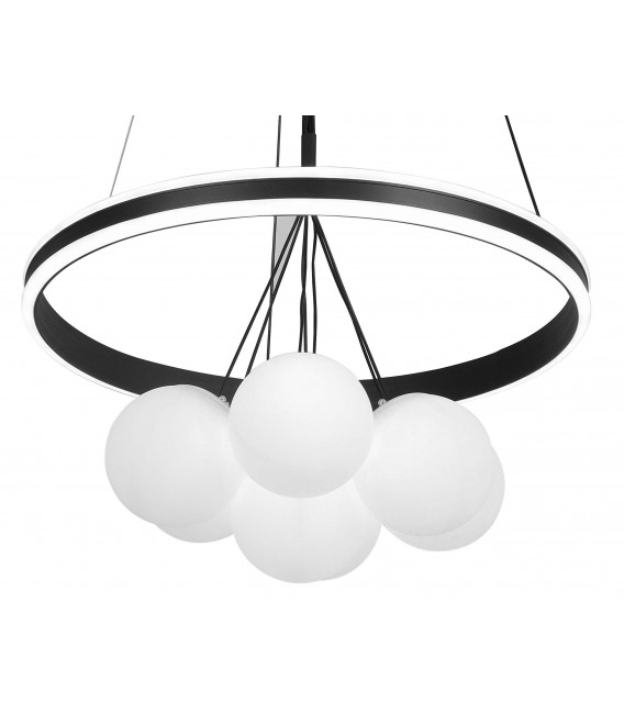 LAMPARA DE TECHO LED INTEGRADO BLANCO Y NEGRO MDMHOGAR
