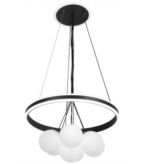LAMPARA DE TECHO LED INTEGRADO BLANCO Y NEGRO MDMHOGAR