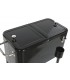MUEBLE NEVERA PORTATIL ACERO NEGRA MDMHOGAR