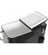 MUEBLE NEVERA PORTATIL ACERO NEGRA MDMHOGAR