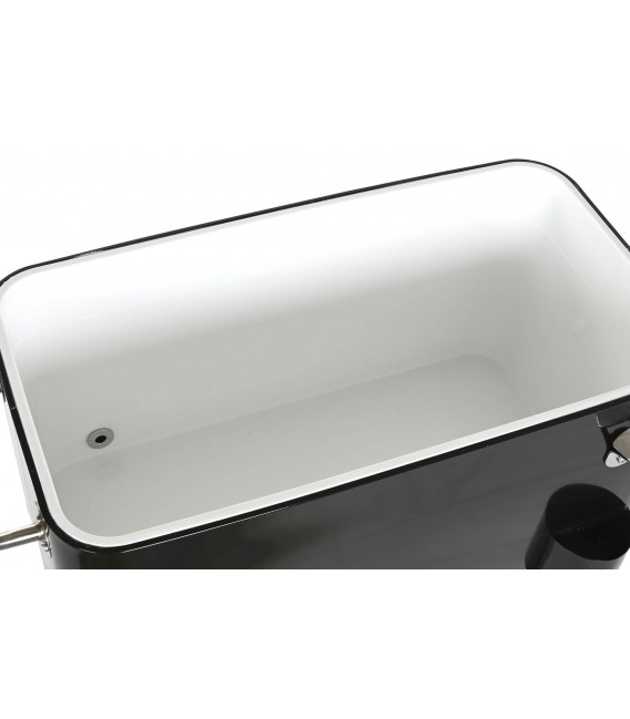 MUEBLE NEVERA PORTATIL ACERO NEGRA MDMHOGAR