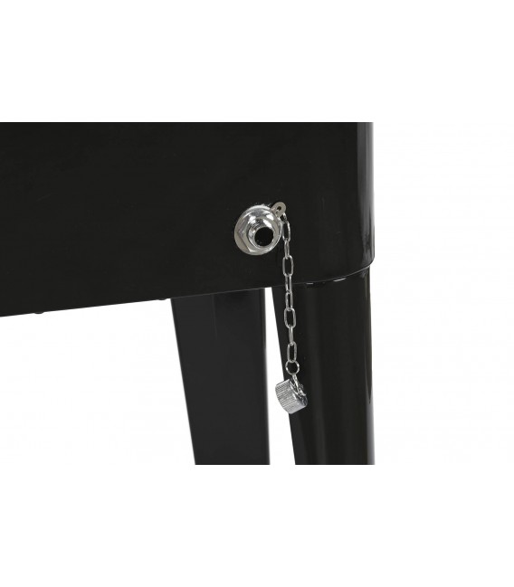 MUEBLE NEVERA PORTATIL ACERO NEGRA MDMHOGAR