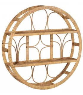 ESTANTERIA PARED REDONDA LULUA BAMBU NATURAL MDMHOGAR