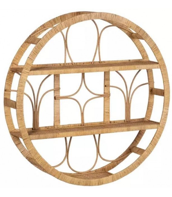 ESTANTERIA PARED REDONDA LULUA BAMBU NATURAL MDMHOGAR