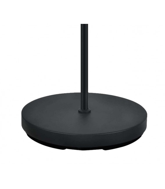 LAMPARA DE PIE SABAGE TEXTIL GRIS Y MARRON METAL NEGRO MDMHOGAR