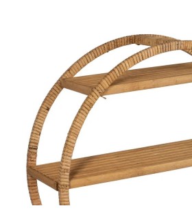 ESTANTERIA PARED REDONDA BAMBU NATURAL MDMHOGAR