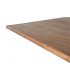 MESA DE COMEDOR GRANDE MADERA ACACIA METAL NEGRO MDMHOGAR