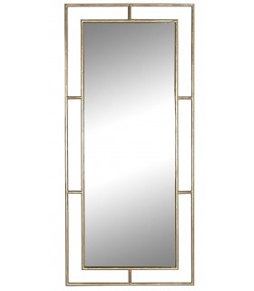 ESPEJO VESTIDOR RECTANGULAR METAL DORADO MDMHOGAR