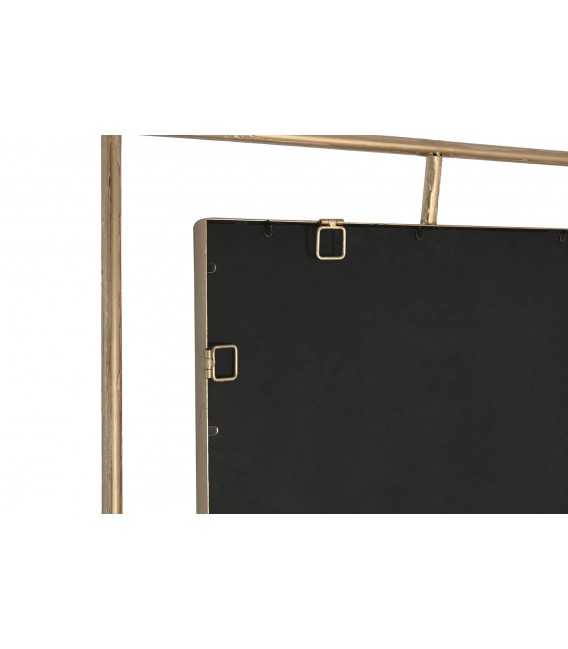 ESPEJO VESTIDOR RECTANGULAR METAL DORADO MDMHOGAR