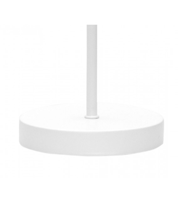 LAMPARA DE SOBREMESA METAL ORO TEXTIL BLANCO Y ORO