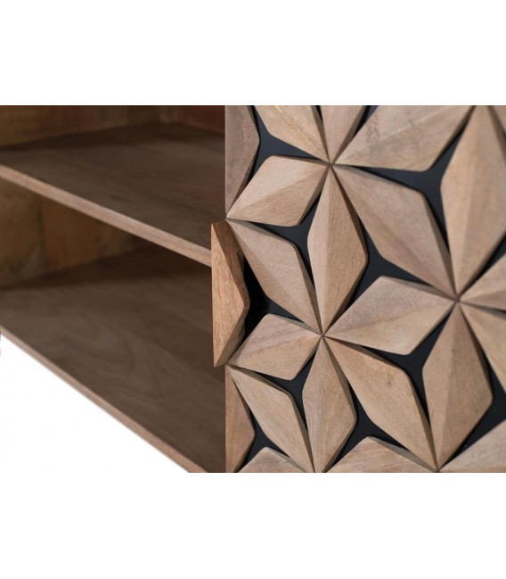 MUEBLE DE TV MADERA DE MANGO Y METAL MDMHOGAR