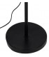 LAMPARA DE PIE 2 LUCES METAL NEGRO MADERA NATURAL MDMHOGAR