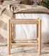 TABURETE MYDGAL MADERA NATURAL Y CUERDA MDMHOGAR
