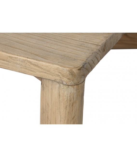 MESA DE CENTRO RECTANGULAR GRANDE MADERA OLMO MACIZO