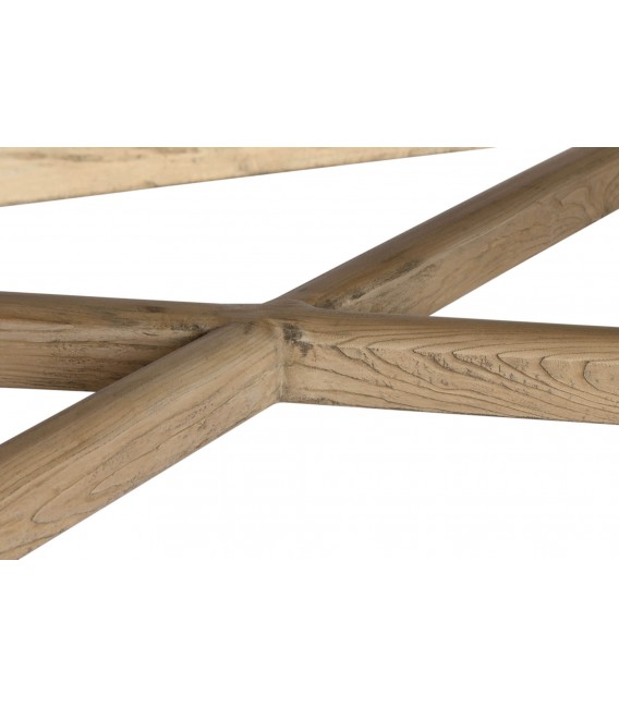 MESA DE CENTRO RECTANGULAR GRANDE MADERA OLMO MACIZO