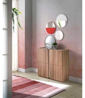 ZAPATERO BAJO NOGAL Y ARENA MDMHOGAR