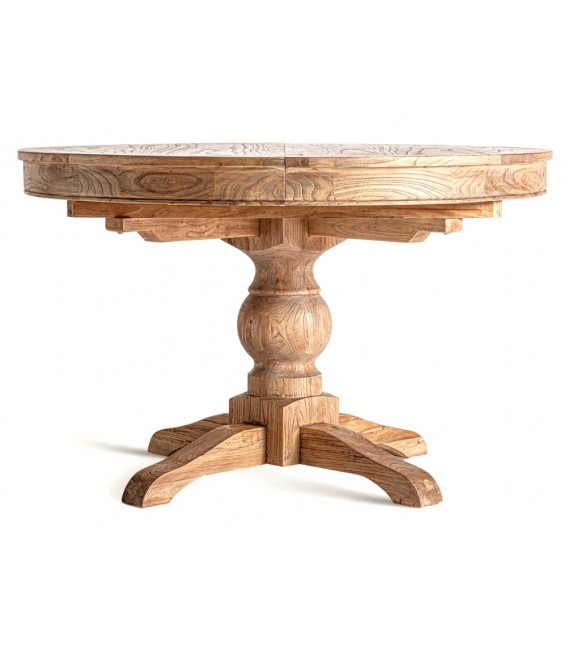 MESA DE COMEDOR SONVIGO MADERA OLMO RECICLADA EXTENSIBLE