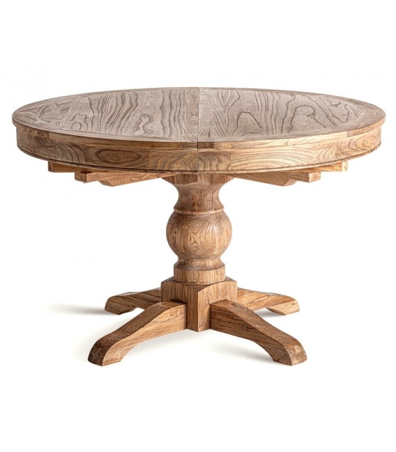 MESA DE COMEDOR SONVIGO MADERA OLMO RECICLADA EXTENSIBLE