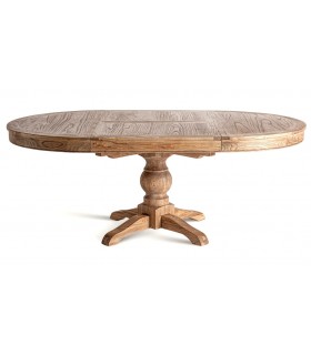 MESA DE COMEDOR SONVIGO MADERA OLMO RECICLADA EXTENSIBLE
