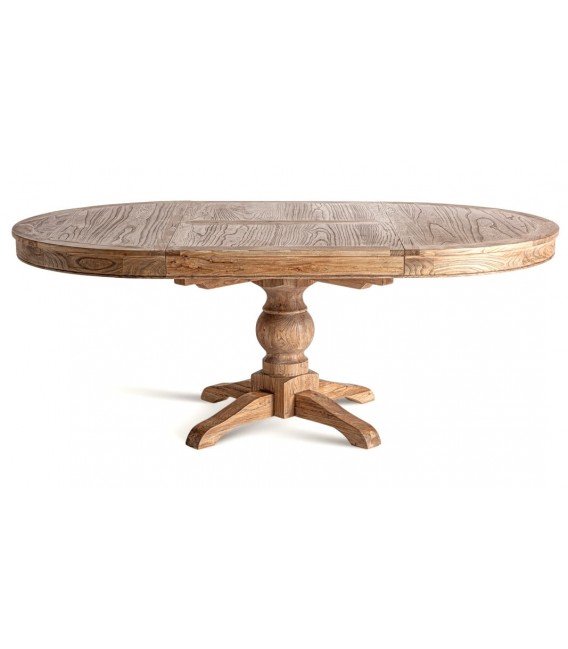 MESA DE COMEDOR SONVIGO MADERA OLMO RECICLADA EXTENSIBLE