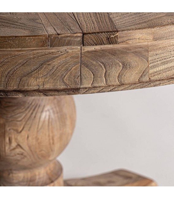 MESA DE COMEDOR SONVIGO MADERA OLMO RECICLADA EXTENSIBLE