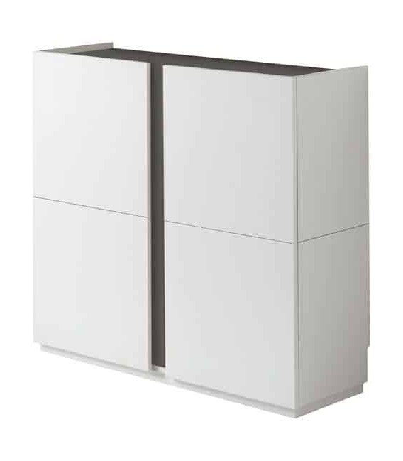 ZAPATERO 95 X 35 X 90 MOLEA BAJO BLANCO Y GRAFITO MDMHOGAR