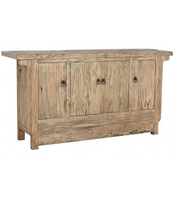 APARADOR 177 X 46 X 90 SERO MADERA OLMO MACIZO METAL NEGRO MDMHOGAR