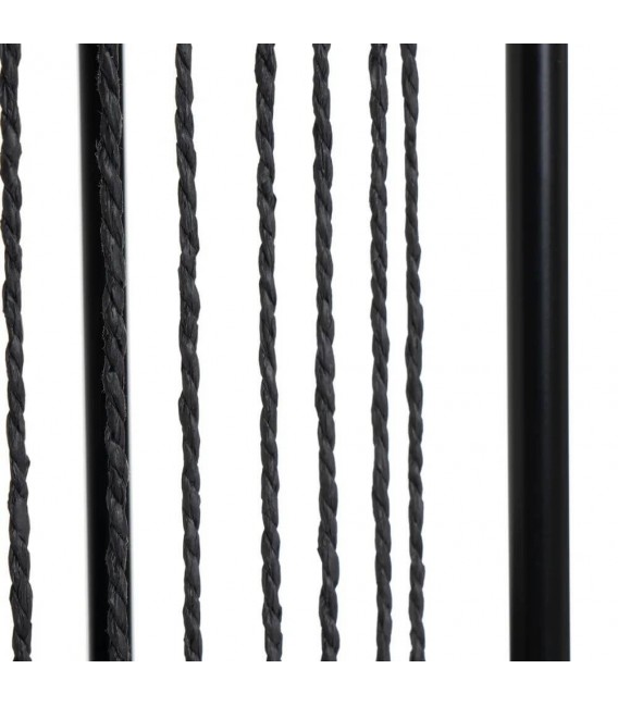 CONSOLA DE ENTRADA GRANDE MADERA DM Y METAL NEGRO MDMHOGAR