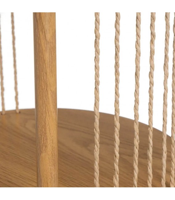 CONSOLA GRANDE MADERA DM METAL IMITACION ROBLE MDMHOGAR