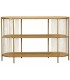 CONSOLA 124 X 42 X 80 CRAIG MADERA DM METAL IMITACION ROBLE