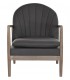 SILLON 69 X 68 X 89 MENSTER MADERA NATURAL TELA GRIS OSCURO