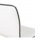 SILLA DE ESTUDIO ELEVABLE CON RUEDAS METAL CROMADO POLIPIEL BLANCA