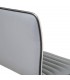 SILLA DE ESTUDIO CON RUEDAS ELEVABLE METAL CROMADO POLIPIEL GRIS