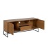 MUEBLE DE TV MADERA DM FRESNO NATURAL METAL NEGRO