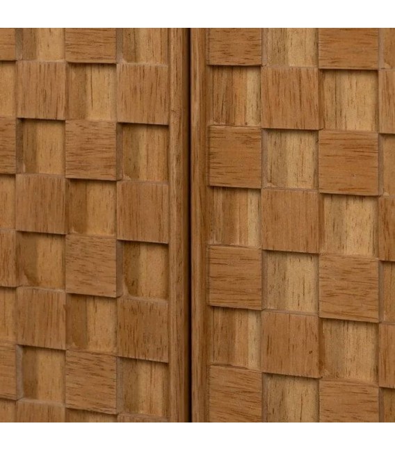 APARADOR MADERA DM FRESNO NATURAL METAL NEGRO MDMHOGAR